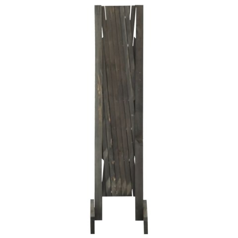 OGRODOWY PŁOT KRATKOWY SZARY 120X90CM LITE DREWNO JODŁOWE