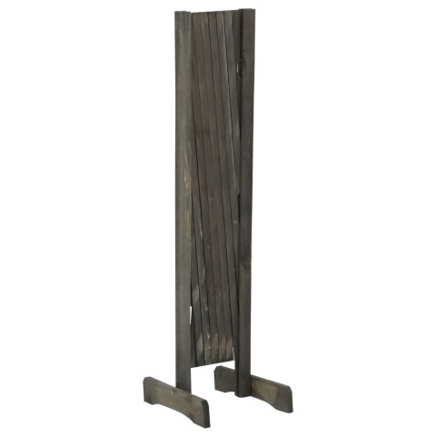 OGRODOWY PŁOT KRATKOWY SZARY 120X90CM LITE DREWNO JODŁOWE