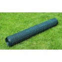 OGRODZENIE Z SIATKI POKRYTE PVC 25X0,5 M ZIELONE