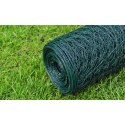 OGRODZENIE Z SIATKI POKRYTE PVC 25X0,5 M ZIELONE