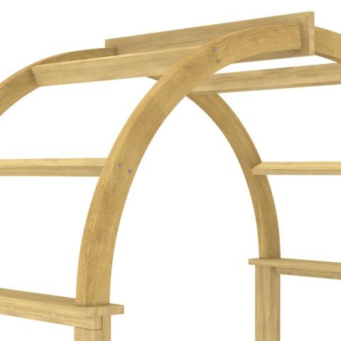 PERGOLA OGRODOWA 141X97X243CM IMPREGNOWANE DREWNO SOSNOWE