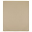 PRZEŚCIERADŁO TAUPE 140X200CM DŻERSEJ BAWEŁNIANY