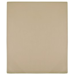 PRZEŚCIERADŁO TAUPE 140X200CM DŻERSEJ BAWEŁNIANY