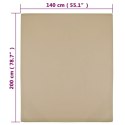 PRZEŚCIERADŁO TAUPE 140X200CM DŻERSEJ BAWEŁNIANY