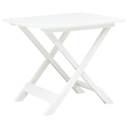 SKŁADANY STOLIK OGRODOWY BIAŁY 79X72X70CM PLASTIK