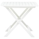 SKŁADANY STOLIK OGRODOWY BIAŁY 79X72X70CM PLASTIK