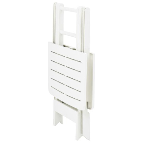 SKŁADANY STOLIK OGRODOWY BIAŁY 79X72X70CM PLASTIK