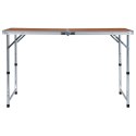 SKŁADANY STOLIK TURYSTYCZNY ALUMINIOWY 120X60CM