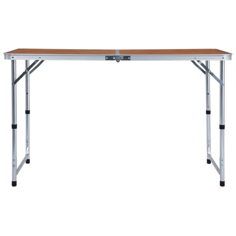 SKŁADANY STOLIK TURYSTYCZNY ALUMINIOWY 120X60CM