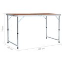 SKŁADANY STOLIK TURYSTYCZNY ALUMINIOWY 120X60CM