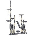 DRAPAK DLA KOTA SIZALOWE SŁUPKI 230-250CM SZARY W ŁAPKI
