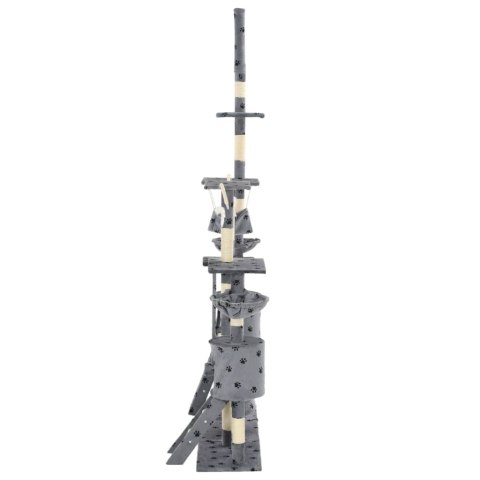 DRAPAK DLA KOTA SIZALOWE SŁUPKI 230-250CM SZARY W ŁAPKI