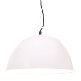 INDUSTRIALNA LAMPA WISZĄCA 25 W BIAŁA OKRĄGŁA 41CM E27
