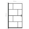 KABINA PRYSZNICOWA ESG 80X140CM CZARNA
