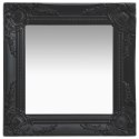 LUSTRO ŚCIENNE W STYLU BAROKOWYM 40X40CM CZARNE