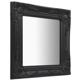 LUSTRO ŚCIENNE W STYLU BAROKOWYM 40X40CM CZARNE