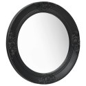 LUSTRO ŚCIENNE W STYLU BAROKOWYM 50CM CZARNE