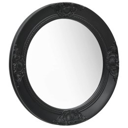 LUSTRO ŚCIENNE W STYLU BAROKOWYM 50CM CZARNE