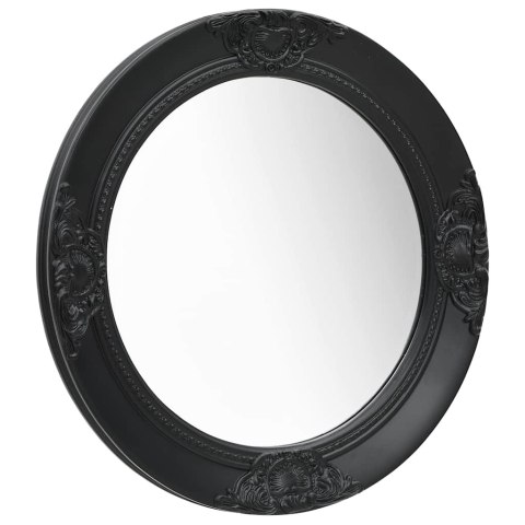 LUSTRO ŚCIENNE W STYLU BAROKOWYM 50CM CZARNE