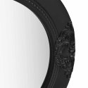 LUSTRO ŚCIENNE W STYLU BAROKOWYM 50CM CZARNE
