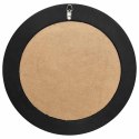 LUSTRO ŚCIENNE W STYLU BAROKOWYM 50CM CZARNE