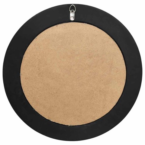 LUSTRO ŚCIENNE W STYLU BAROKOWYM 50CM CZARNE
