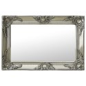 LUSTRO ŚCIENNE W STYLU BAROKOWYM 60X40CM SREBRNE