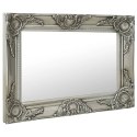 LUSTRO ŚCIENNE W STYLU BAROKOWYM 60X40CM SREBRNE
