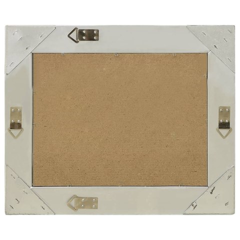 LUSTRO ŚCIENNE W STYLU BAROKOWYM 60X40CM SREBRNE