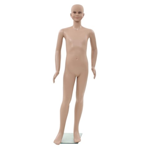 MANEKIN DZIECIĘCY ZE SZKLANĄ PODSTAWĄ BEŻ BŁYSZCZĄCY 140CM
