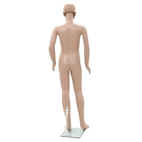 MANEKIN DZIECIĘCY ZE SZKLANĄ PODSTAWĄ BEŻ BŁYSZCZĄCY 140CM