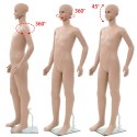 MANEKIN DZIECIĘCY ZE SZKLANĄ PODSTAWĄ BEŻ BŁYSZCZĄCY 140CM