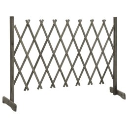 OGRODOWY PŁOT KRATKOWY SZARY 150X80CM LITE DREWNO JODŁOWE