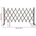 OGRODOWY PŁOT KRATKOWY SZARY 150X80CM LITE DREWNO JODŁOWE