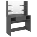STOLIK DO MAKIJAŻU Z LED 100X40X135CM MDF SZARY