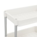 5-POZIOMOWY WÓZEK KUCHENNY BIAŁY 42X29X128CM ŻELAZO I ABS