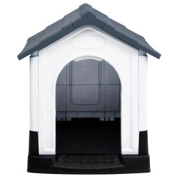 BUDA DLA PSA SZARA 57X68X66CM POLIPROPYLEN