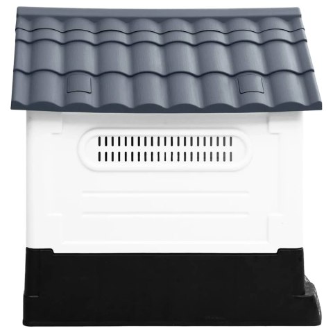 BUDA DLA PSA SZARA 57X68X66CM POLIPROPYLEN