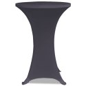ELASTYCZNE NAKRYCIE STOŁU ANTRACYTOWE 2 SZT. 60CM