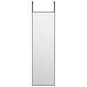LUSTRO NA DRZWI CZARNE 30X100CM SZKŁO I ALUMINIUM