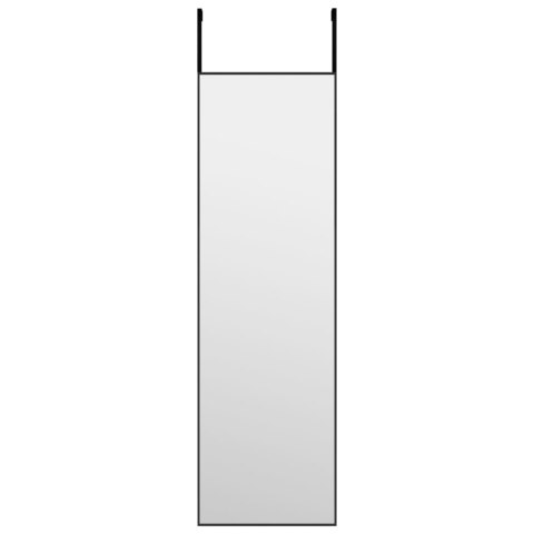 LUSTRO NA DRZWI CZARNE 30X100CM SZKŁO I ALUMINIUM