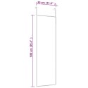 LUSTRO NA DRZWI CZARNE 30X100CM SZKŁO I ALUMINIUM