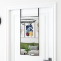 LUSTRO NA DRZWI CZARNE 40X80CM SZKŁO I ALUMINIUM