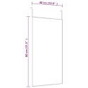 LUSTRO NA DRZWI CZARNE 40X80CM SZKŁO I ALUMINIUM