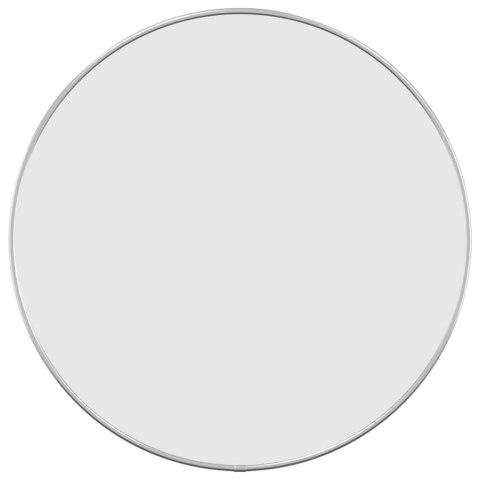 LUSTRO ŚCIENNE SREBRNE Ø 50CM OKRĄGŁE