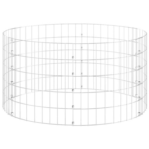 OKRĄGŁY SŁUP GABIONOWY GALWANIZOWANA STAL Ø100X50CM