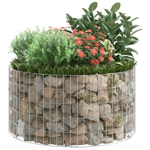 OKRĄGŁY SŁUP GABIONOWY GALWANIZOWANA STAL Ø100X50CM