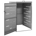 OSŁONA NA 1 KOSZ NA ŚMIECI 69X77,5X115CM STAL NIERDZEWNA