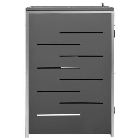 OSŁONA NA 1 KOSZ NA ŚMIECI 69X77,5X115CM STAL NIERDZEWNA