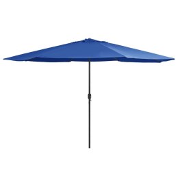 PARASOL OGRODOWY NA METALOWYM SŁUPKU 390CM NIEBIESKI